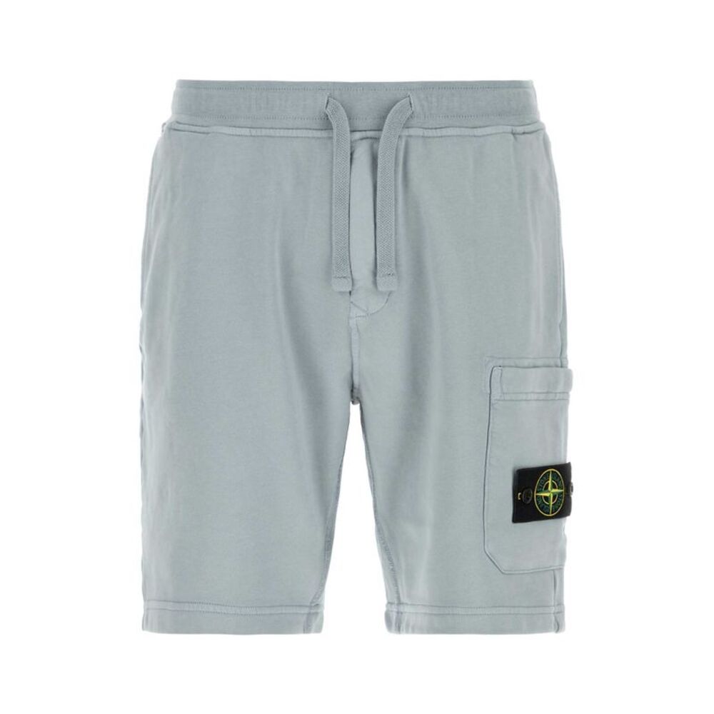 Stone Island Men Powder Pink Cotton Bermuda Shorts